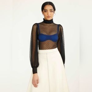 Eliza Faulkner Mesh Dolly Turtleneck